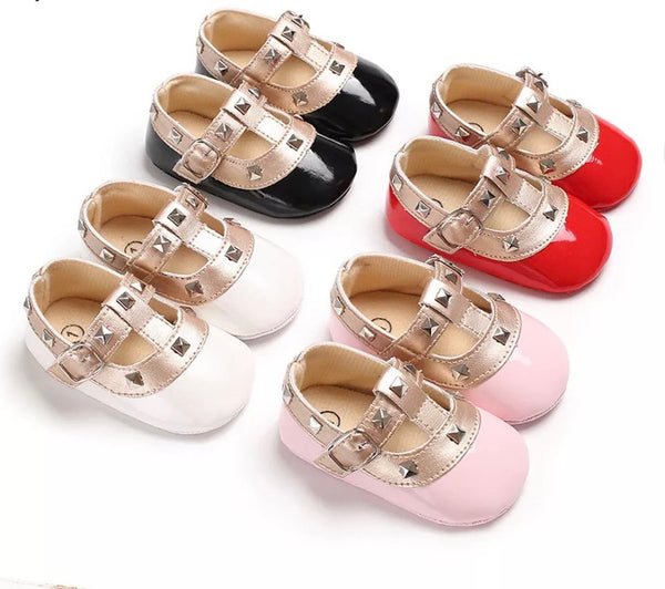 PU Leather Baby Ballet Flats