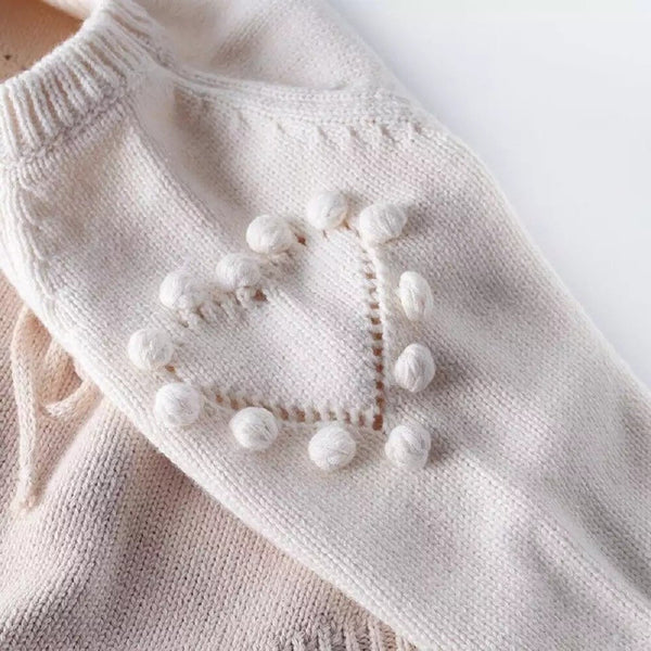 Baby Knitted Milestone Romper
